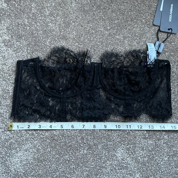 Dolce and Gabbana floral lace bustier black 38 NWT - Picture 6 of 9